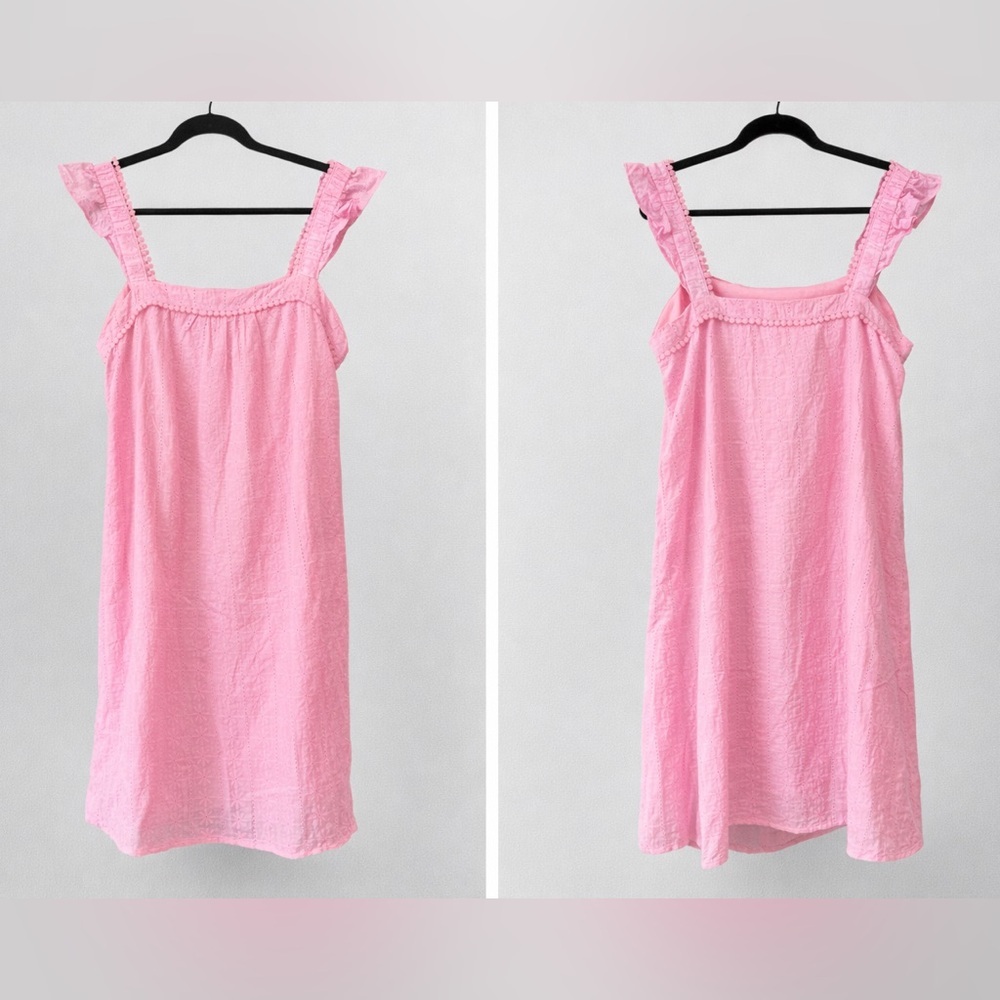 Pink Lily Blush Ruffle Mini Dress